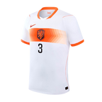 Netherlands DE ROON #3 Away World Cup 2026 Jersey White Men's