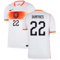 Netherlands DUMFRIES #22 Away World Cup 2026 Jersey White Men's