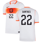 Netherlands DUMFRIES #22 Away World Cup 2026 Jersey White Men's