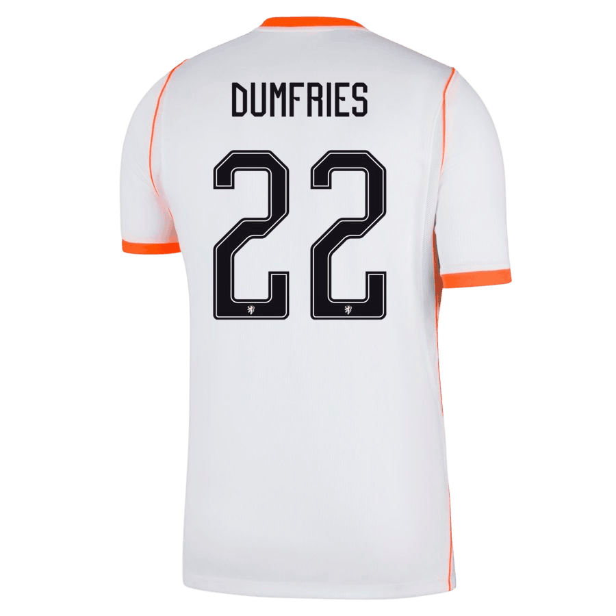 Netherlands DUMFRIES #22 Away World Cup 2026 Jersey White Men's