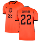 Netherlands DUMFRIES #22 Home World Cup 2026 Jersey Orange Men's