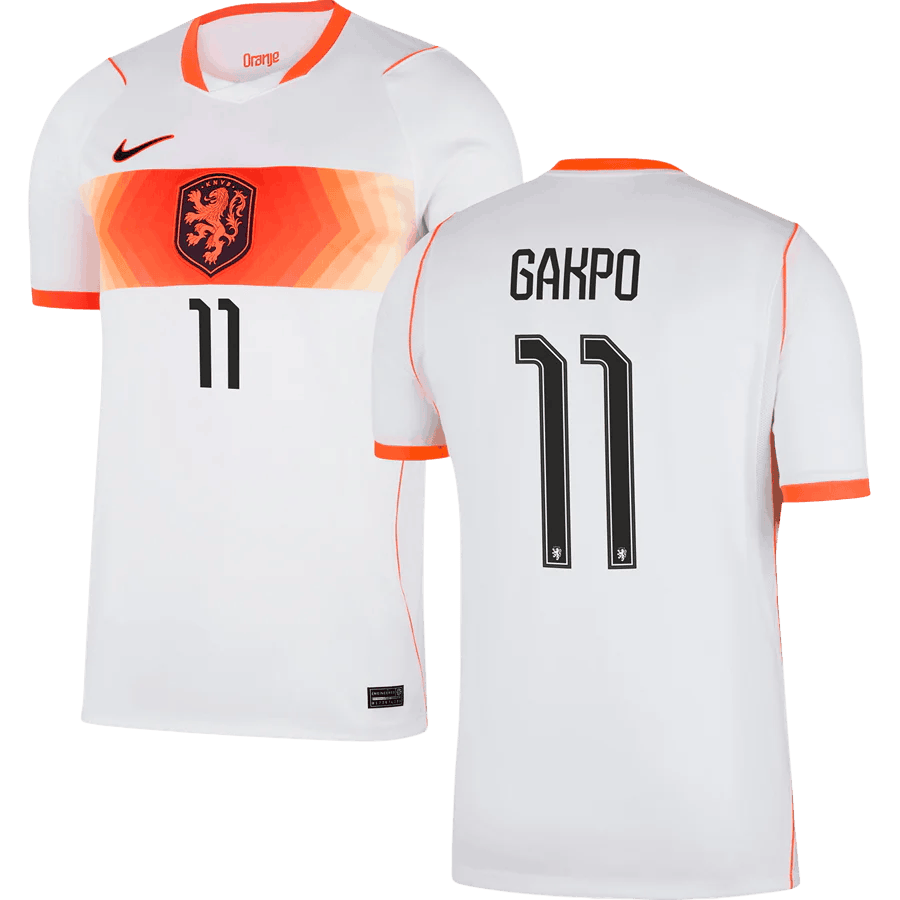Netherlands GAKPO #11 Away World Cup 2026 Jersey White Men's