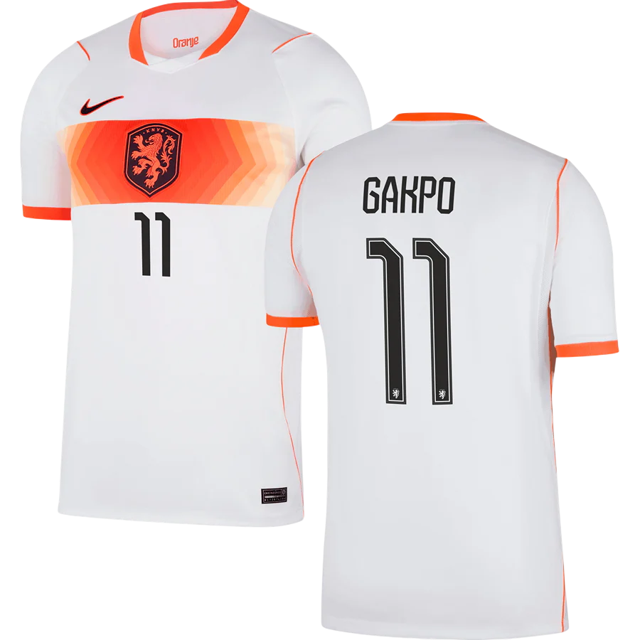 Netherlands GAKPO #11 Away World Cup 2026 Jersey White Men's