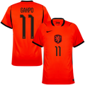 Netherlands GAKPO #11 Home World Cup 2026 Jersey Orange Men's