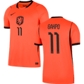 Netherlands GAKPO #11 Home World Cup 2026 Jersey Orange Men's