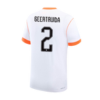Netherlands GEERTRUIDA #2 Away World Cup 2026 Jersey White Men's