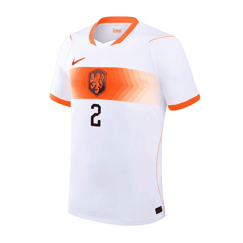 Netherlands GEERTRUIDA #2 Away World Cup 2026 Jersey White Men's