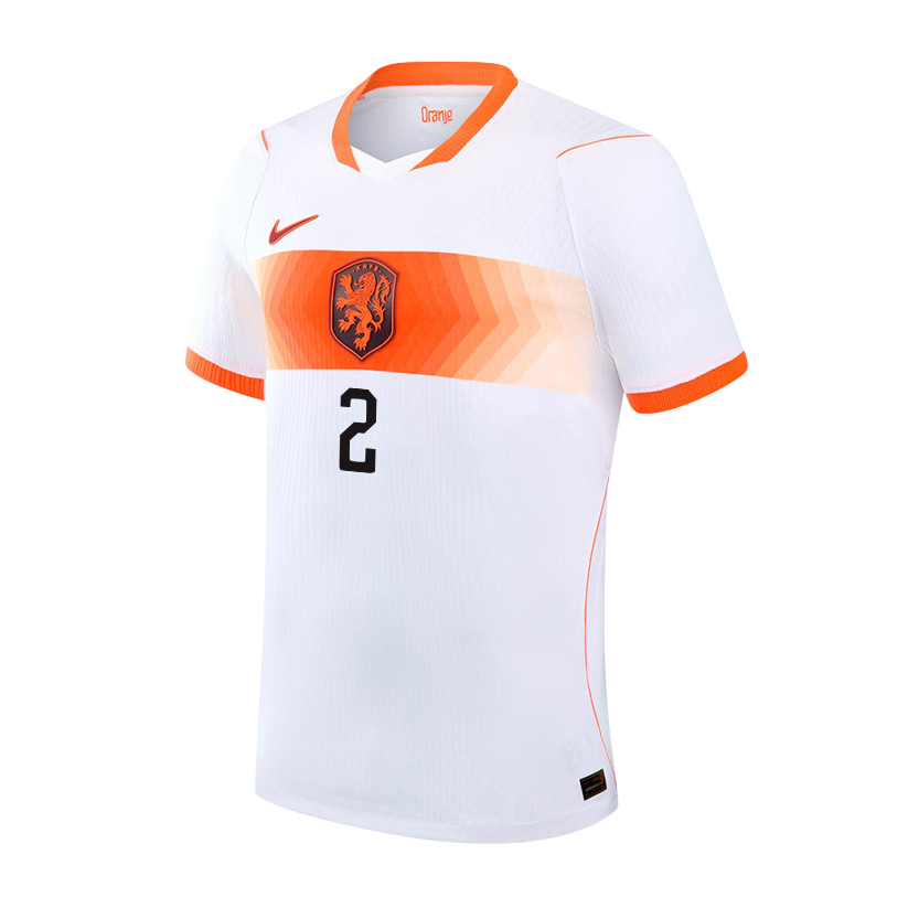 Netherlands GEERTRUIDA #2 Away World Cup 2026 Jersey White Men's