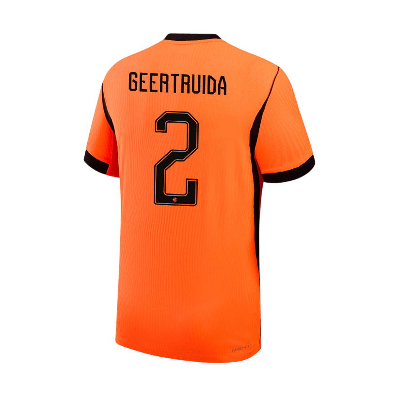 Netherlands GEERTRUIDA #2 Home World Cup 2026 Jersey Orange Men's