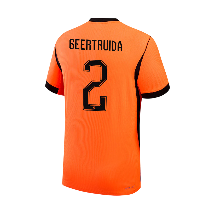 Netherlands GEERTRUIDA #2 Home World Cup 2026 Jersey Orange Men's