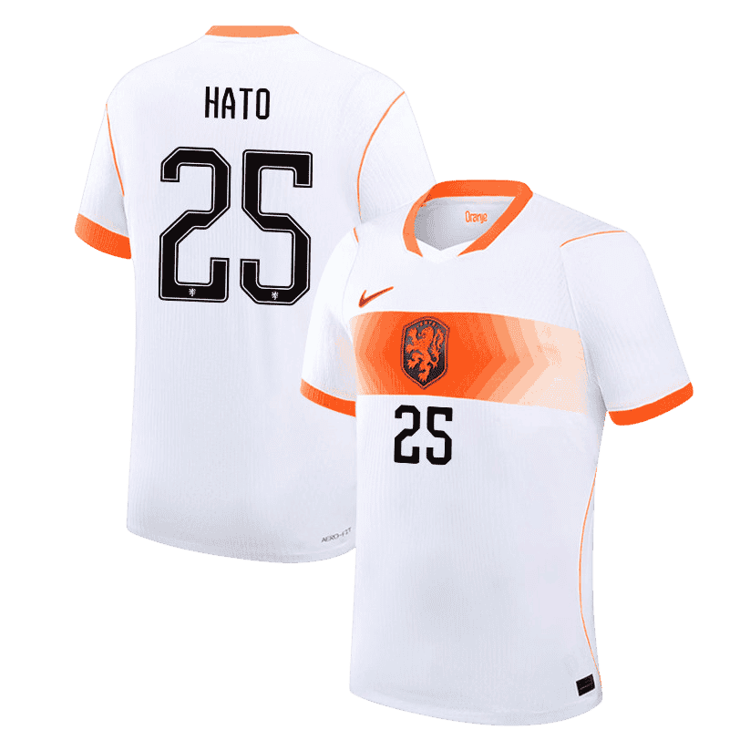 Netherlands HATO #25 Away World Cup 2026 Jersey White Men's
