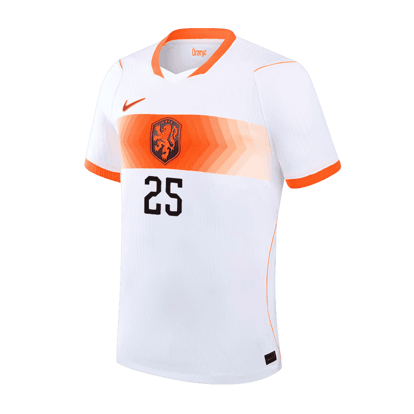 Netherlands HATO #25 Away World Cup 2026 Jersey White Men's