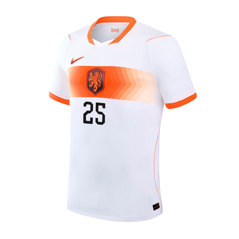 Netherlands HATO #25 Away World Cup 2026 Jersey White Men's