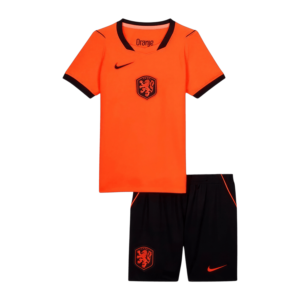 Netherlands Home World Cup 2026 Kit Orange Kids