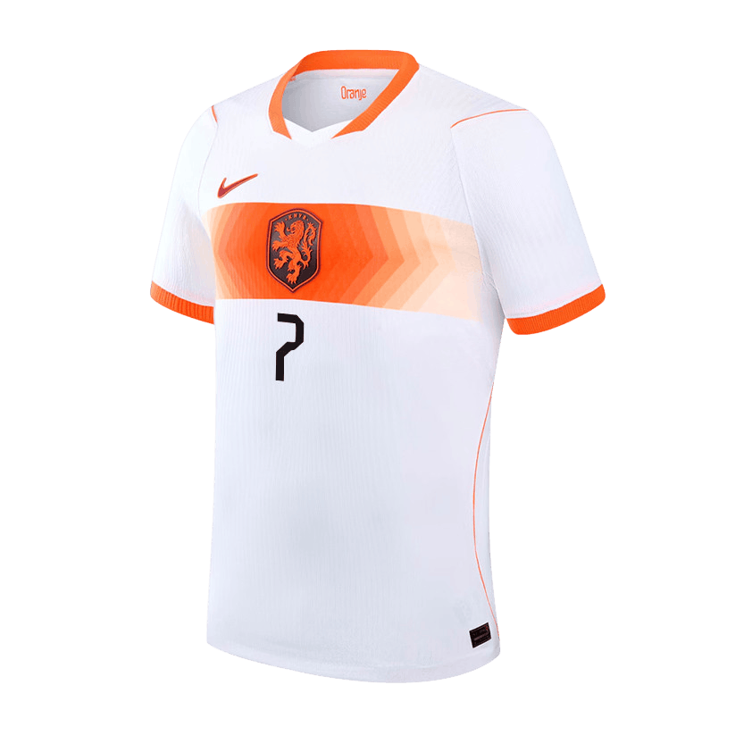Netherlands KLUIVERT #7 Away World Cup 2026 Jersey White Men's