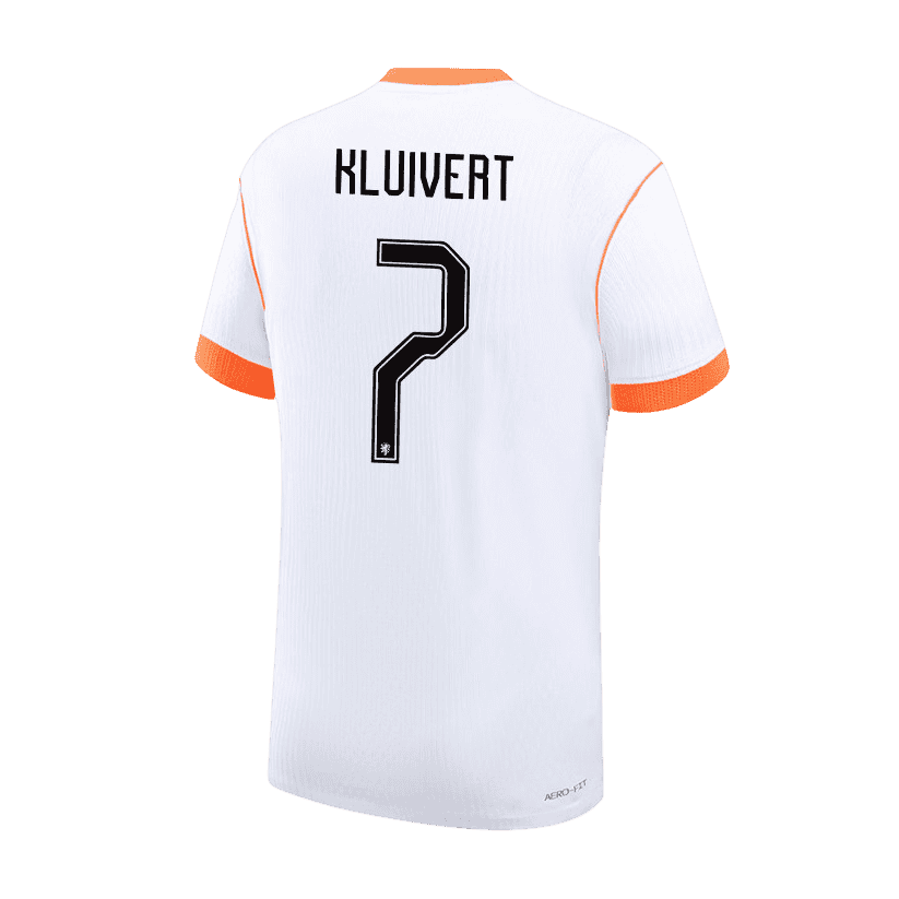 Netherlands KLUIVERT #7 Away World Cup 2026 Jersey White Men's