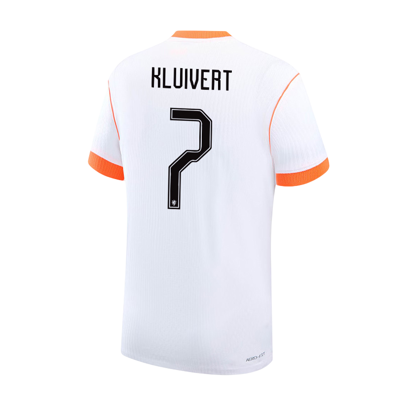 Netherlands KLUIVERT #7 Away World Cup 2026 Jersey White Men's