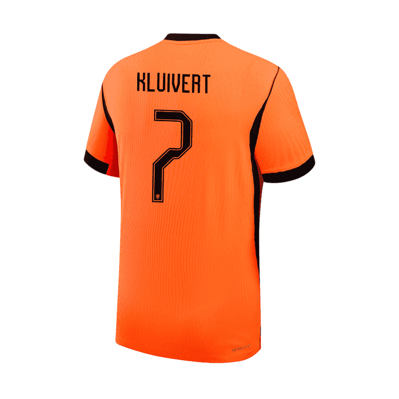Netherlands KLUIVERT #7 Home World Cup 2026 Jersey Orange Men's