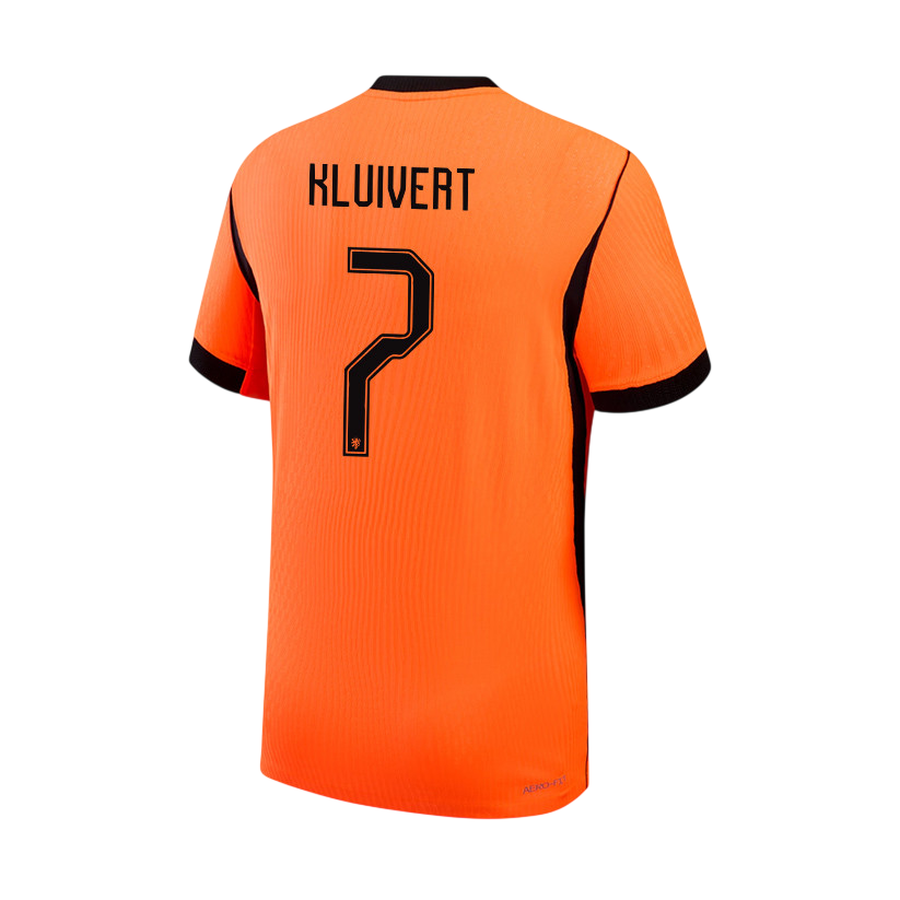 Netherlands KLUIVERT #7 Home World Cup 2026 Jersey Orange Men's