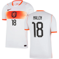Netherlands MALEN #18 Away World Cup 2026 Jersey White Men's