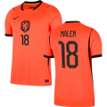 Netherlands MALEN #18 Home World Cup 2026 Jersey Orange Men's