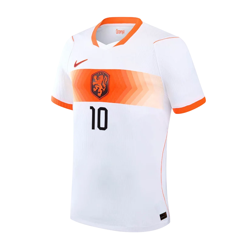 Netherlands MEMPHIS #10 Away World Cup 2026 Jersey White Men's