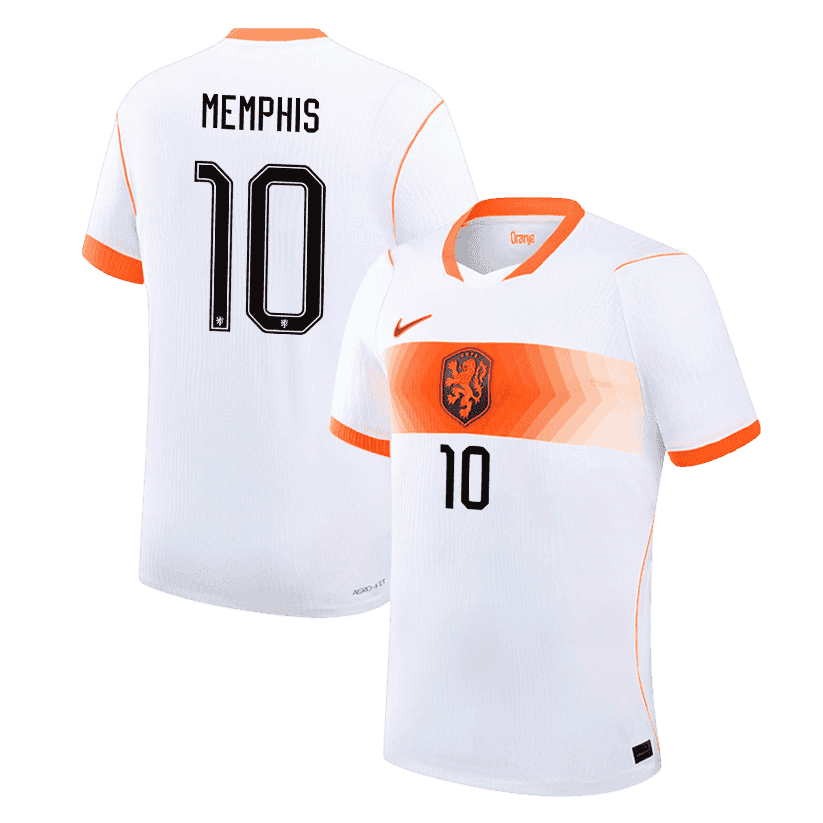 Netherlands MEMPHIS #10 Away World Cup 2026 Jersey White Men's