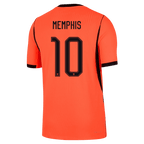 Netherlands MEMPHIS #10 Home World Cup 2026 Jersey Orange Men's