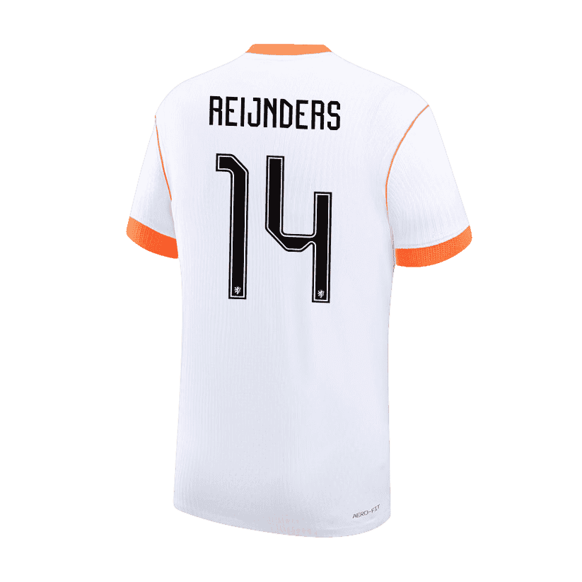 Netherlands REIJNDERS #14 Away World Cup 2026 Jersey White Men's
