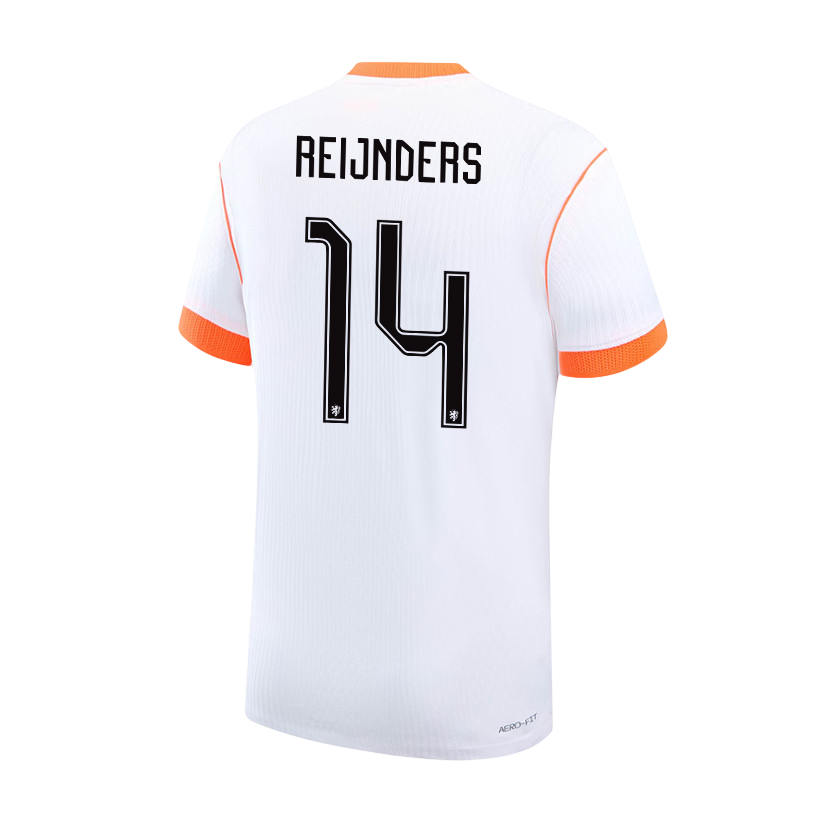 Netherlands REIJNDERS #14 Away World Cup 2026 Jersey White Men's