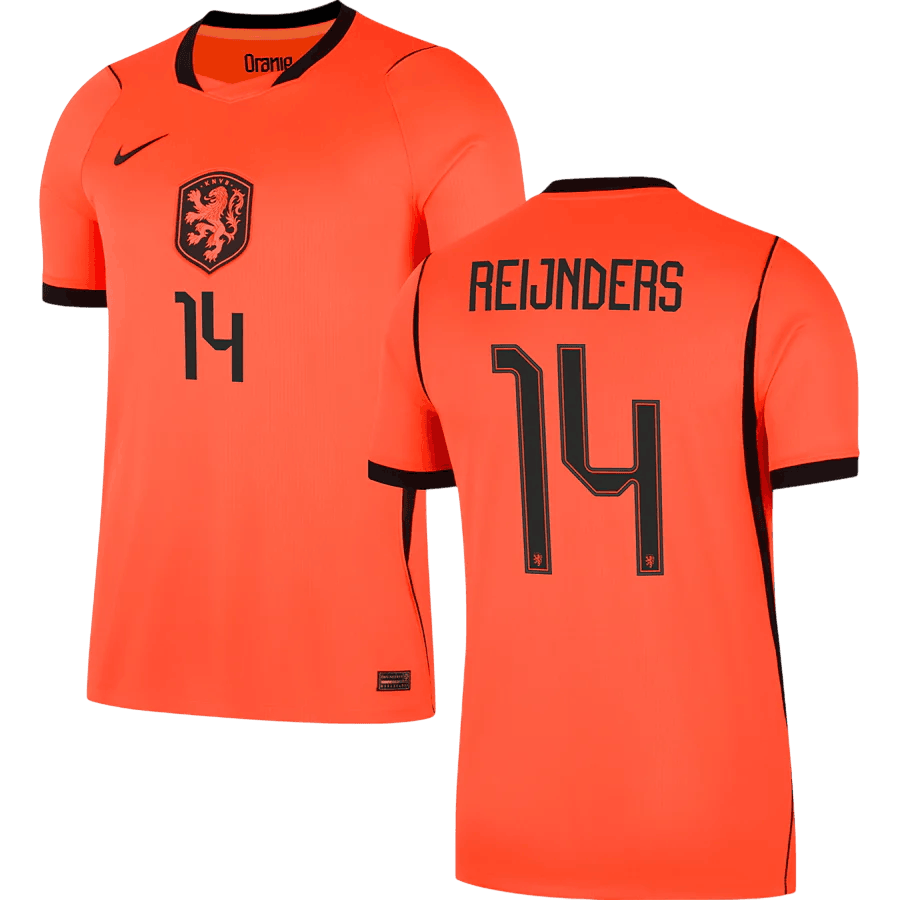 Netherlands REIJNDERS #14 Home World Cup 2026 Jersey Orange Men's