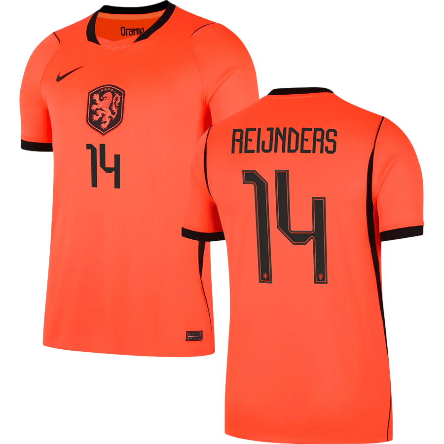 Netherlands REIJNDERS #14 Home World Cup 2026 Jersey Orange Men's
