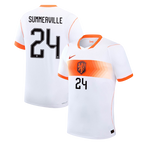 Netherlands SUMMERVILLE #24 Away World Cup 2026 Jersey White Men's