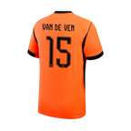 Netherlands SUMMERVILLE #24 Home World Cup 2026 Jersey Orange Men's