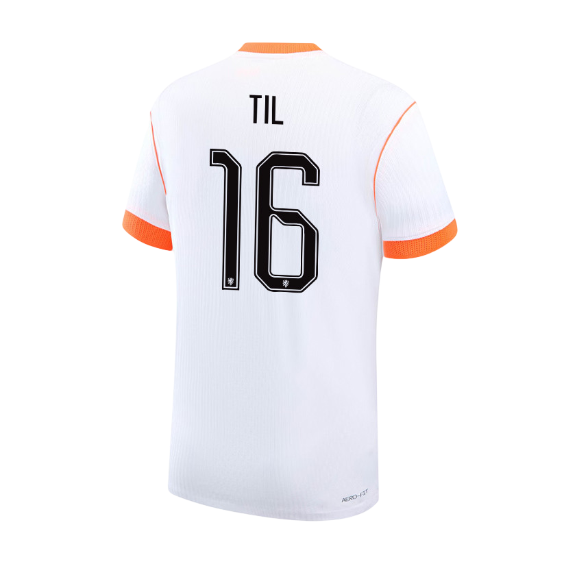 Netherlands TIL #16 Away World Cup 2026 Jersey White Men's