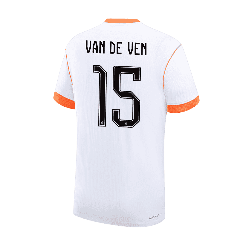 Netherlands VAN DE VEN #15 Away World Cup 2026 Jersey White Men's