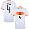 Netherlands VIRGIL #4 Away World Cup 2026 Jersey White Men's