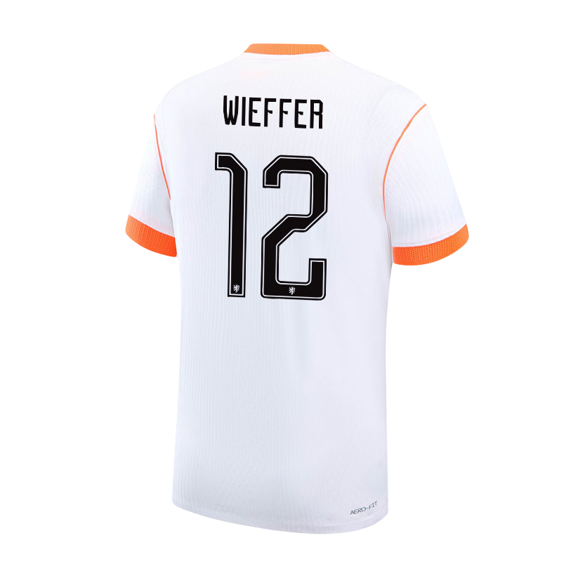 Netherlands WIEFFER #12 Away World Cup 2026 Jersey White Men's