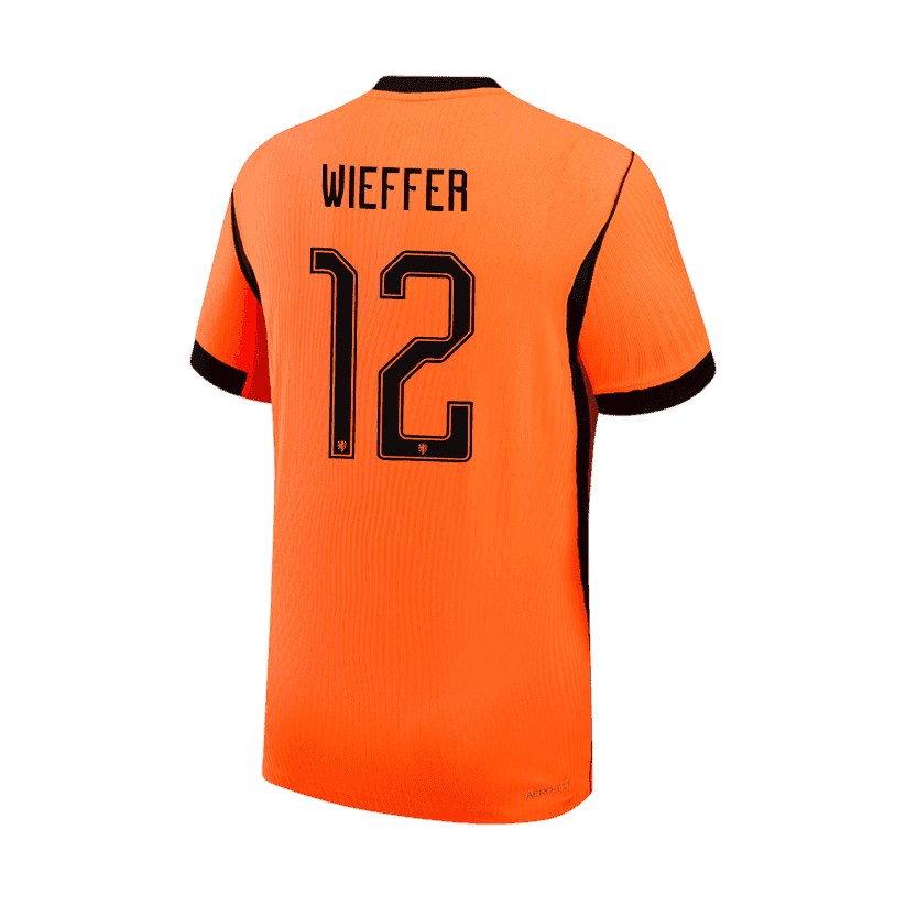 Netherlands WIEFFER #12 Home World Cup 2026 Jersey Orange Men's