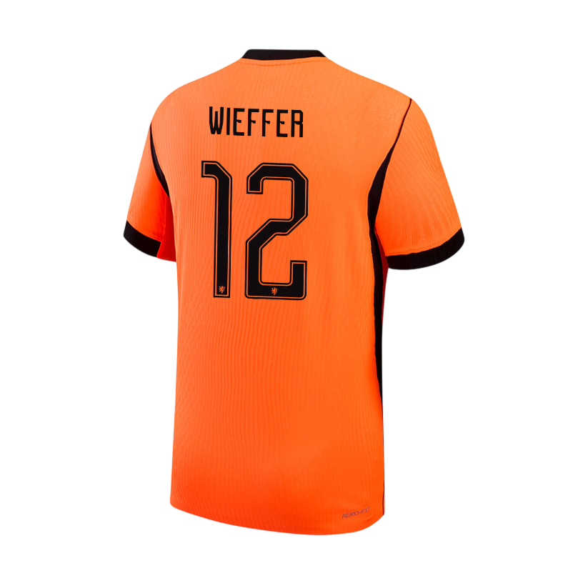 Netherlands WIEFFER #12 Home World Cup 2026 Jersey Orange Men's