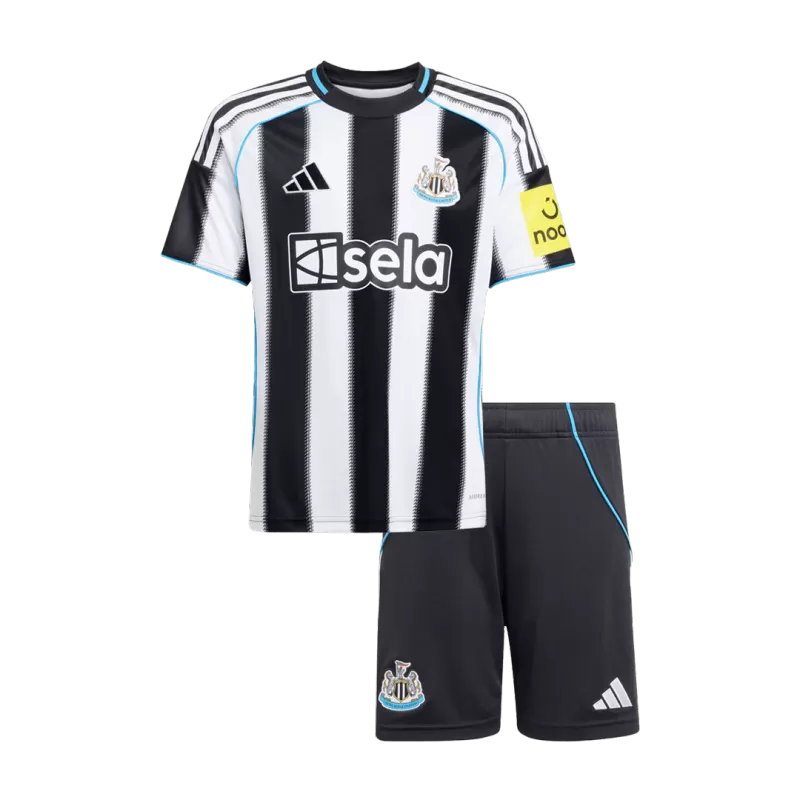 Newcastle Home 2025/26 Kit Black & White Kids