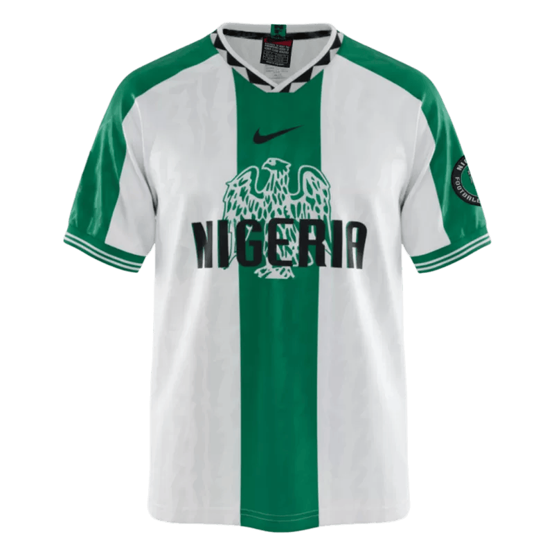 Nigeria Retro Away Jersey 1996 White & Green Men's