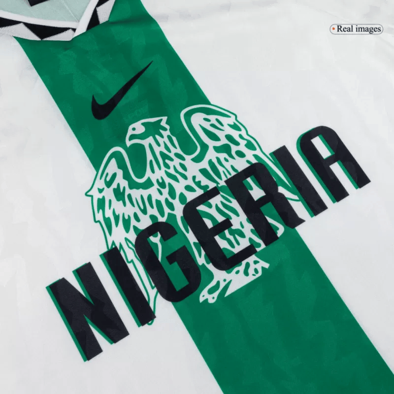 Nigeria Retro Away Jersey 1996 White & Green Men's