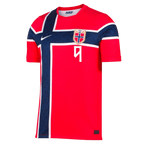 Norway BRAUT HAALAND #9 Home World Cup 2026 Jersey Red Men's
