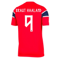 Norway BRAUT HAALAND #9 Home World Cup 2026 Jersey Red Men's
