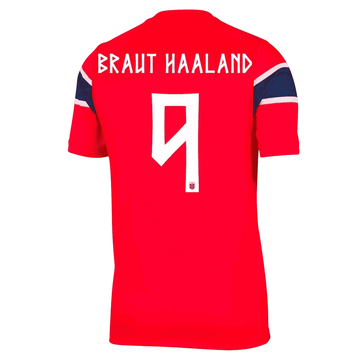 Norway BRAUT HAALAND #9 Home World Cup 2026 Jersey Red Men's