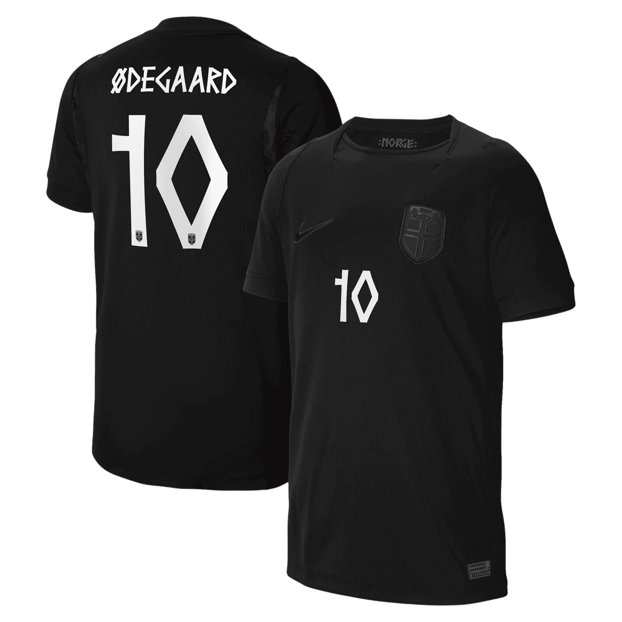 Norway ØDEGAARD #10 Away World Cup 2026 Jersey Black Men's