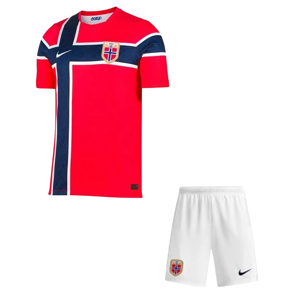 Norway Home World Cup 2026 Kit Red Kids