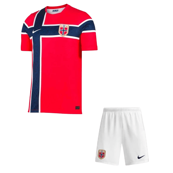 Norway Home World Cup 2026 Kit Red Kids