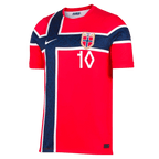 Norway ØDEGAARD #10 Home World Cup 2026 Jersey Red Men's